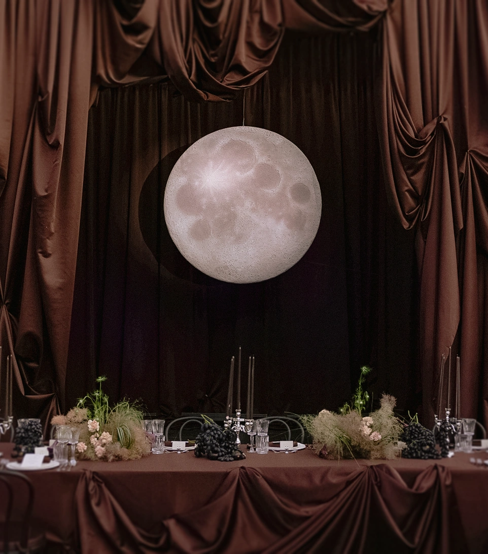 Beneath The Moon wedding design by TALI
