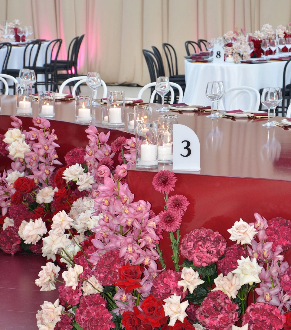 Bold Burgundy wedding design by TALI