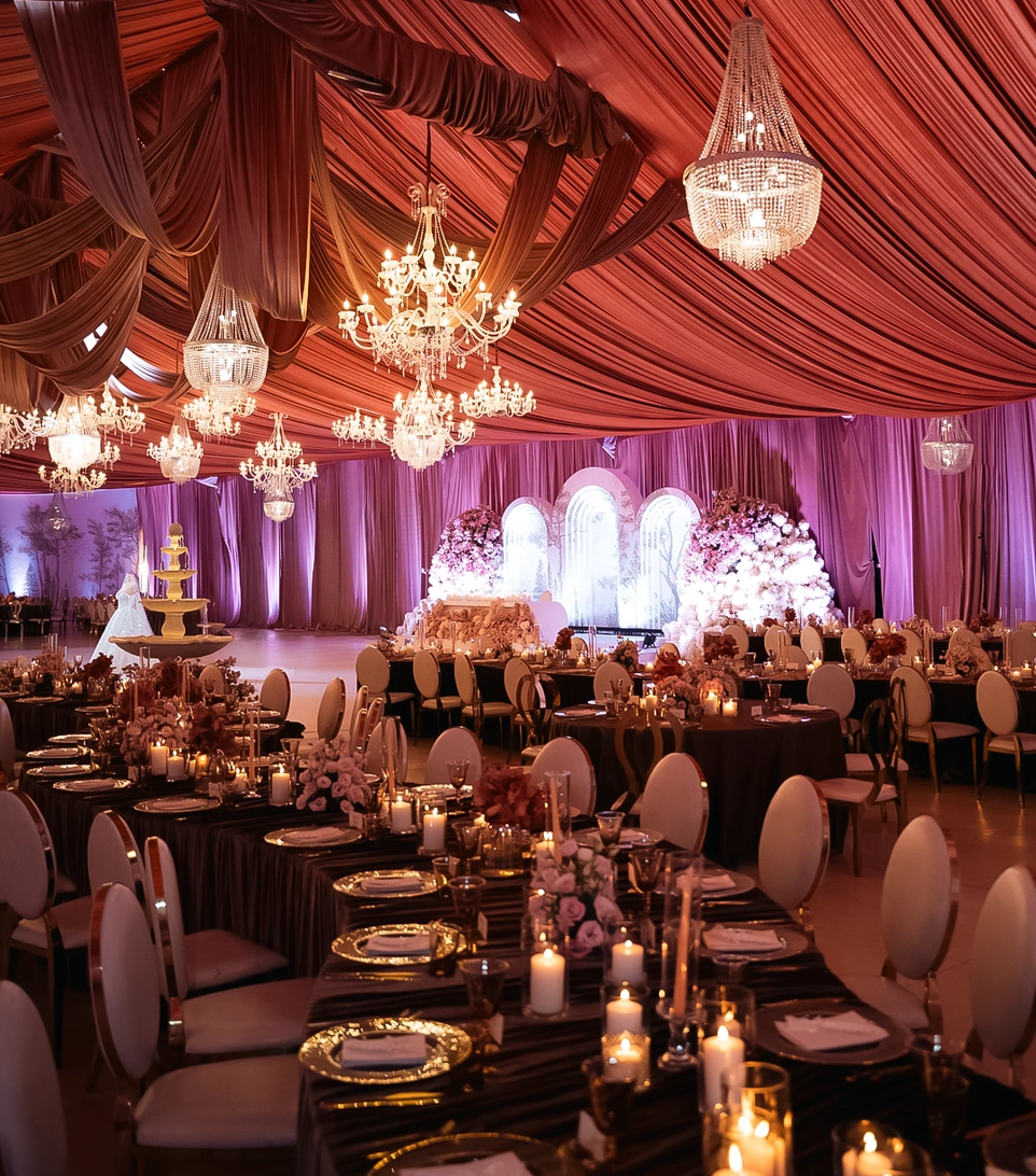 Candlelight Blush wedding design by TALI