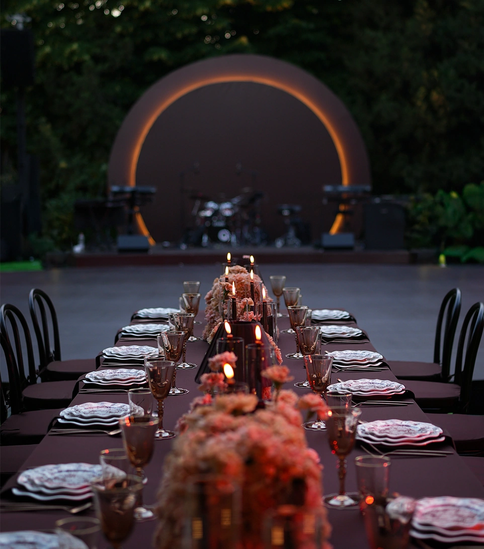 Garden Afterglow wedding design by TALI