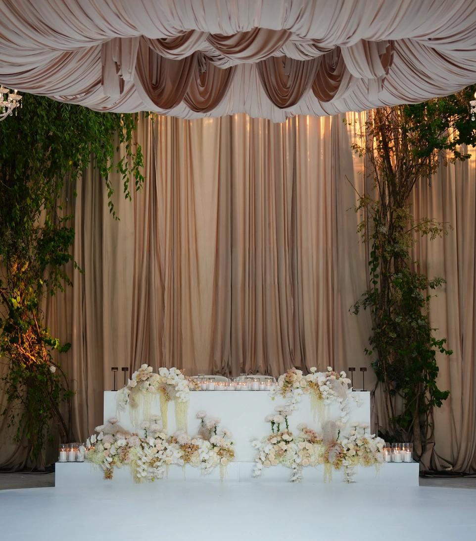Silken Dreams wedding design by TALI